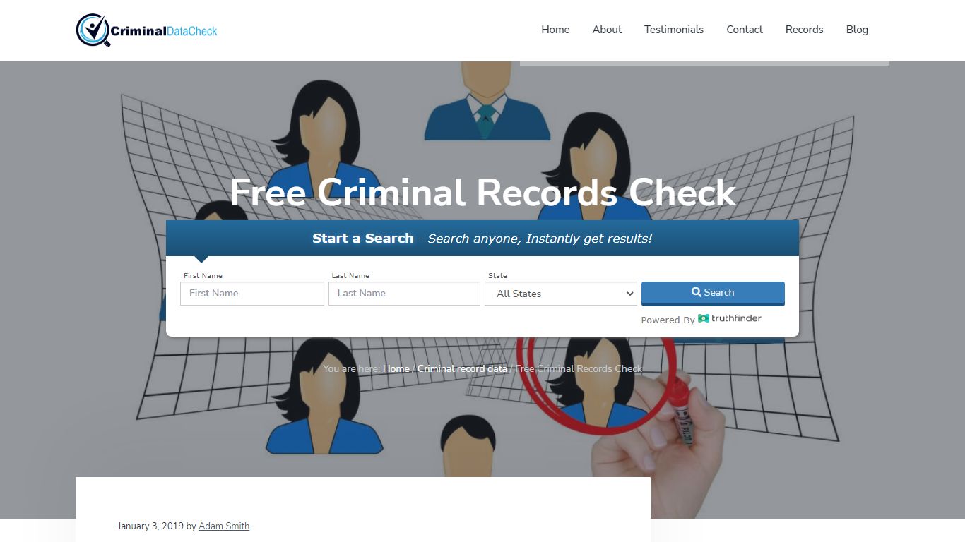 Free Criminal Records Check